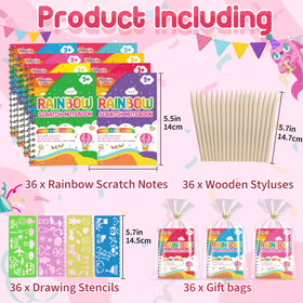 FEREDO KIDS wooden scratch styluses for precise, mess-free art