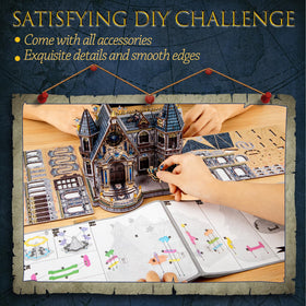 Ferrafay LED 3D puzzle assembly process highlights precision and fit.