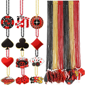 Ferreve dice pendant necklace for casino party favors and costumes.
