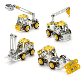 Ferthor Fun Erector Set bulldozer model ready for hands-on STEM play