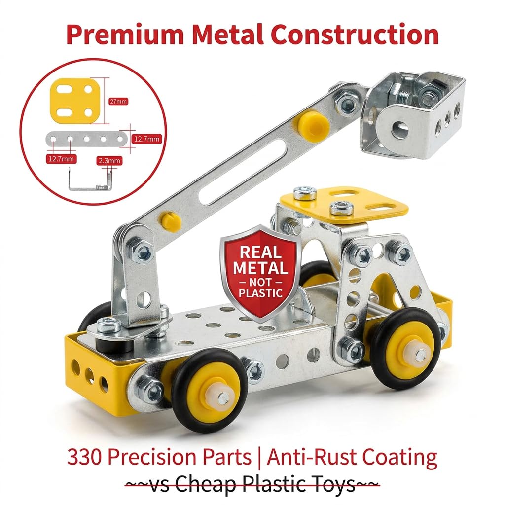 Ferthor Fun Erector Set crane model displayed for imaginative engineering challenges