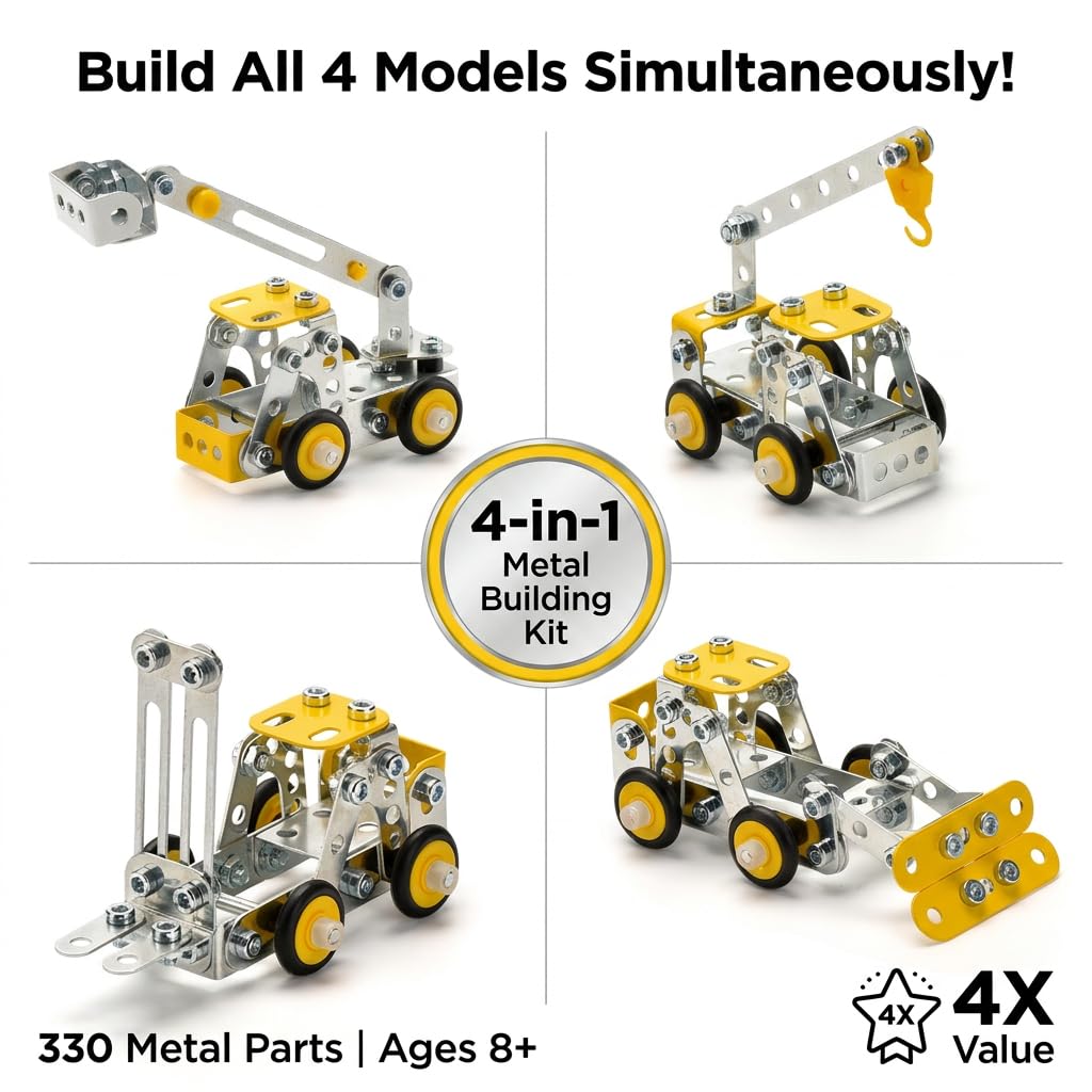 Ferthor Fun Erector Set forklift model ready to boost construction playtime