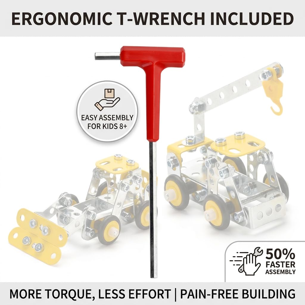 Ferthor Fun Erector Set kids building together for teamwork and creativity