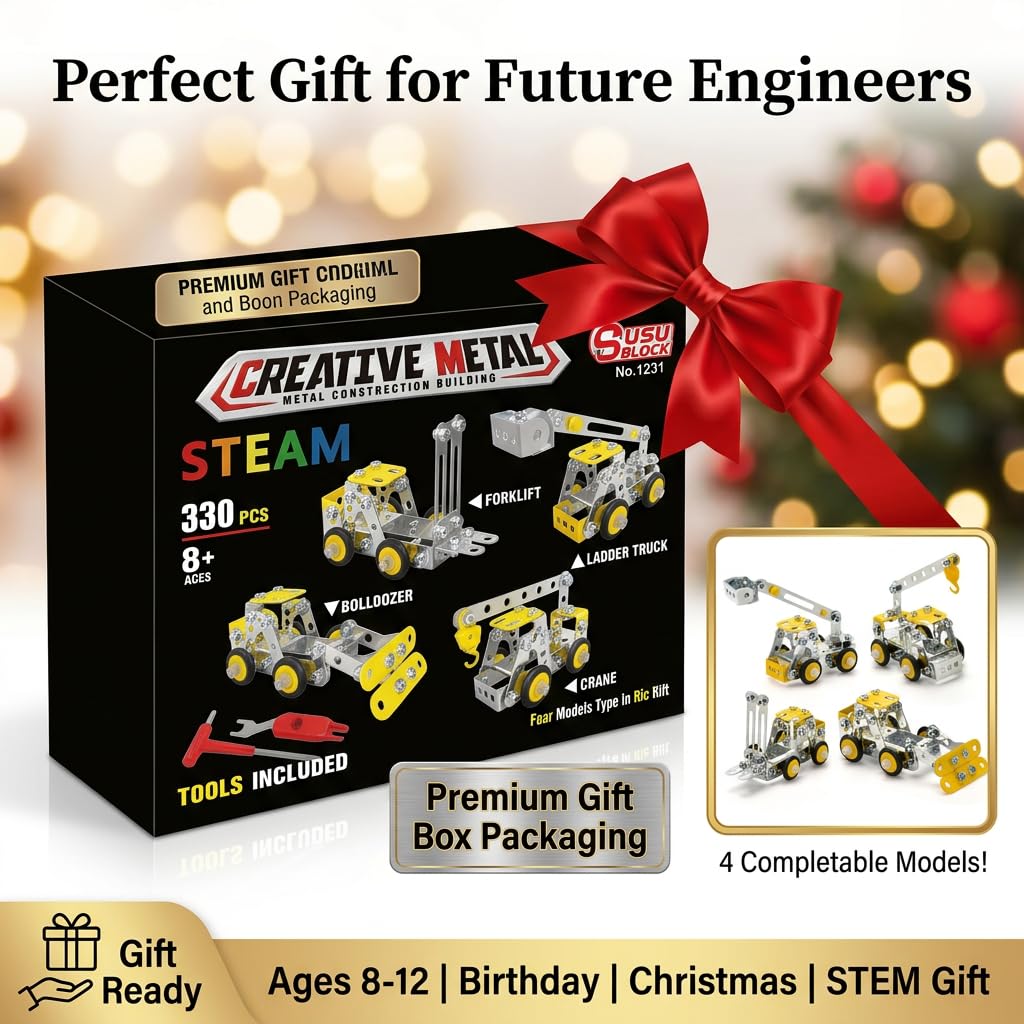 Ferthor Fun Erector Set packaging box with full contents