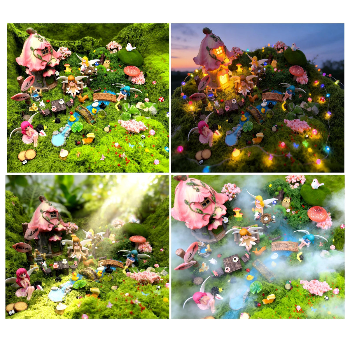 FestiVex animal figures like deer and rabbits add life to layouts.