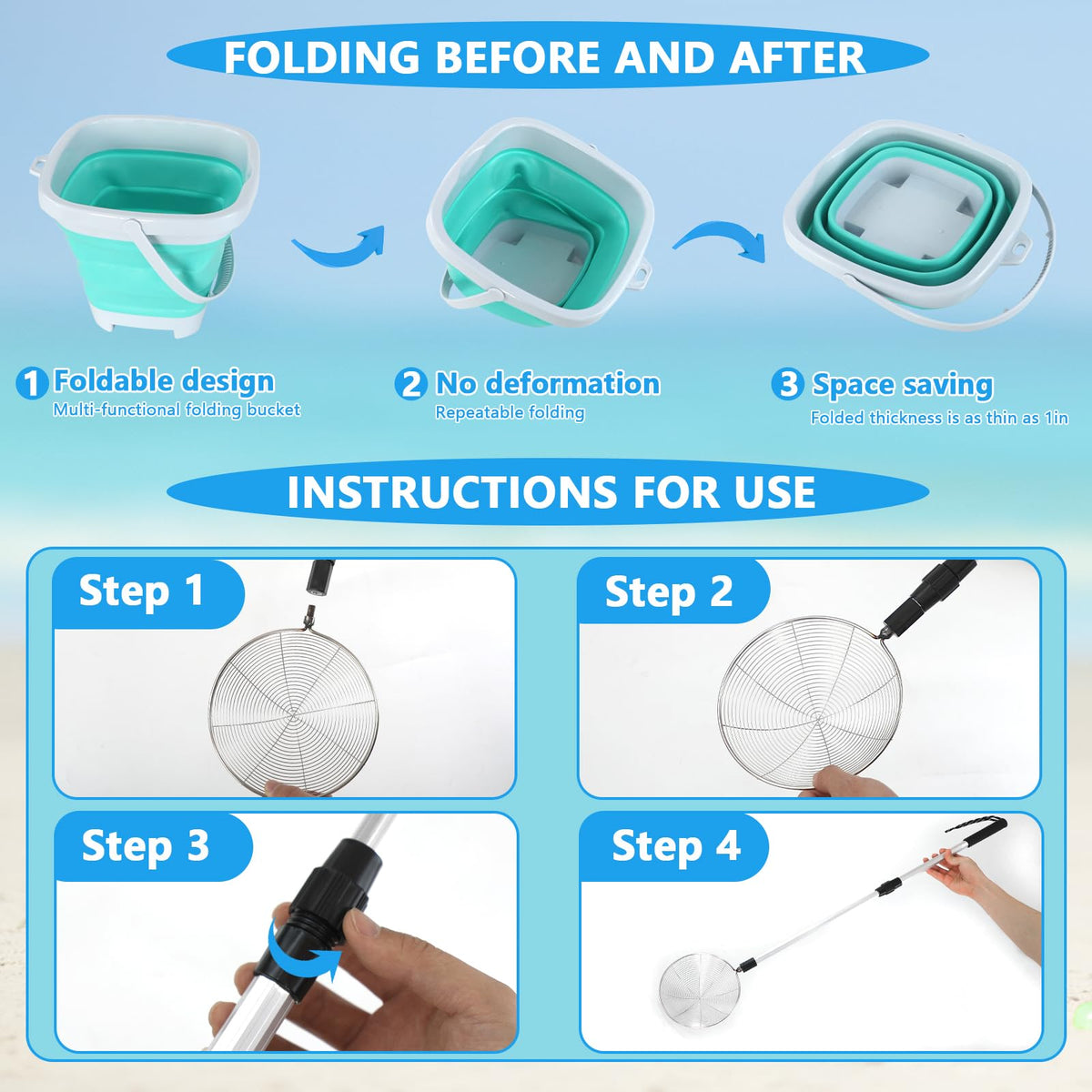 Fethwoin seashell bag in waterproof cloth keeps finds organized during visits