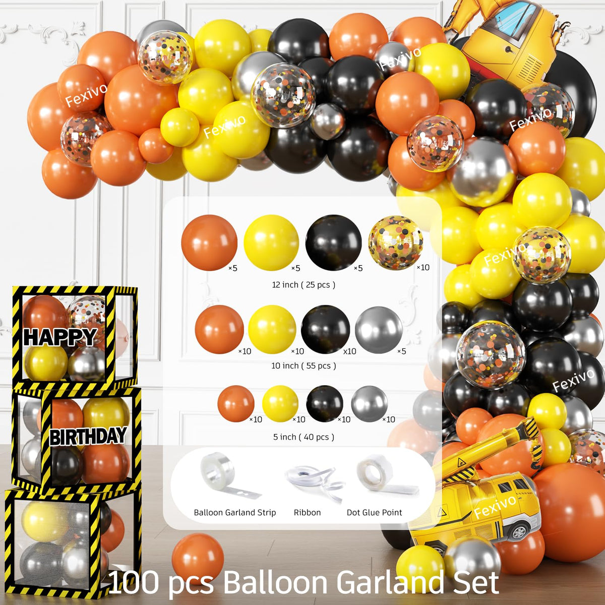 Fexivo balloon boxes add surprise decor to the setup