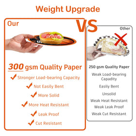 Fexivo basketball plates 9inch provide sturdy servings for snacks and desserts.