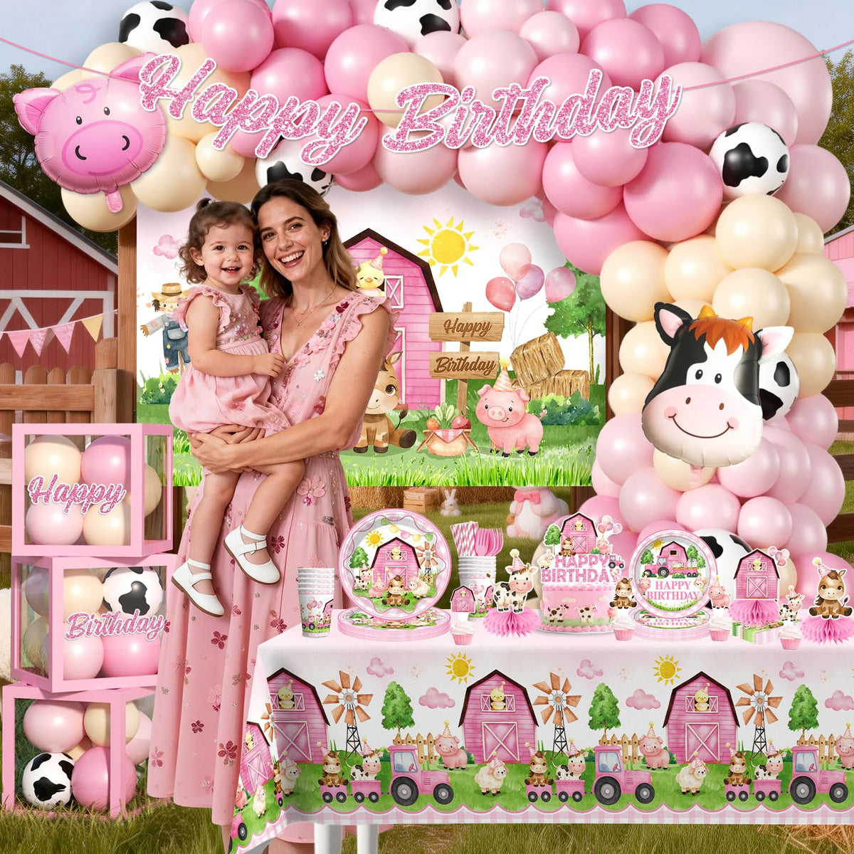Fexivo farm party setup guide helps quick assembly and styling
