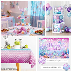 Fexivo Mermaid cupcake toppers decorate desserts with coastal flair