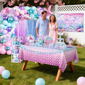 Fexivo Mermaid honeycomb centrepieces add dimensional oceanic decor