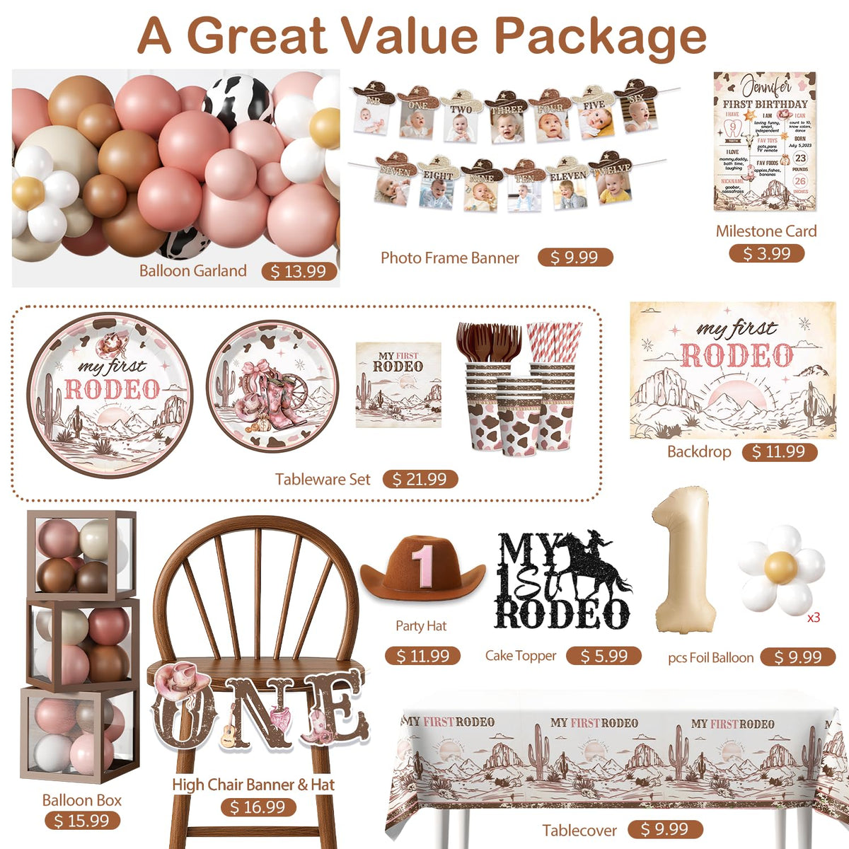 Fexivo one balloon box set adds playful, storybook accents to the table.