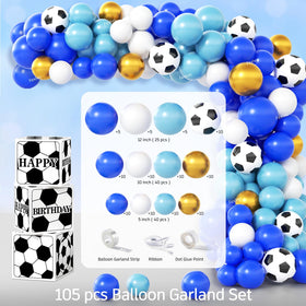 Fexivo soccer latex balloon arch creates a dramatic focal point