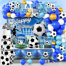 Fexivo soccer birthday banner sets a festive theme for guests