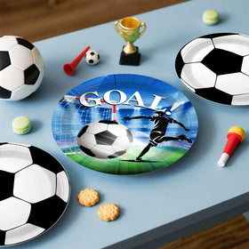 Fexivo soccer foil balloons add shine and celebration to any setup