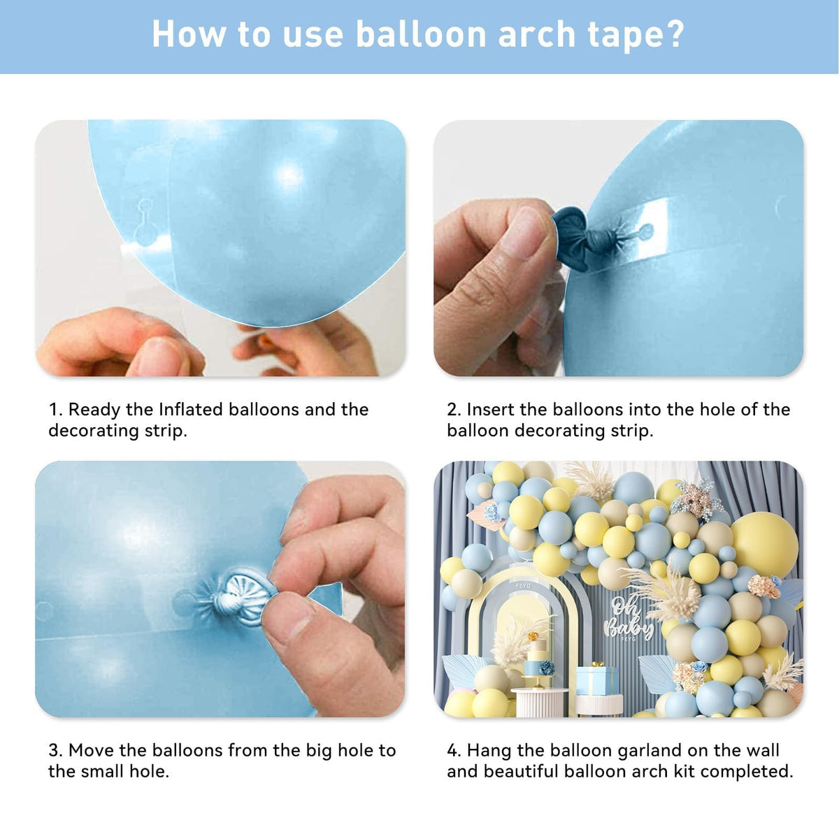 FEYG inflation tips for balloons ensure durable arches and longer display