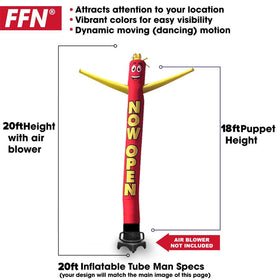 FFN Now Open 20ft tube man back view highlighting continuous motion