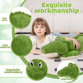 FFxiong embroidered eyes and friendly face invite imaginative crocodile adventures