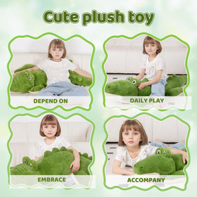 FFxiong Green Giant Alligator Plush colossal gift for kids or collectors
