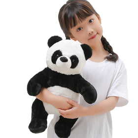 FFxiong panda plush 18-inch close-up showing soft fur for cozy hugs.