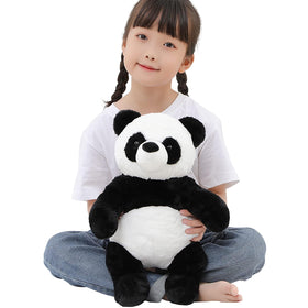 FFxiong panda plush face close-up with friendly expression for playtime.