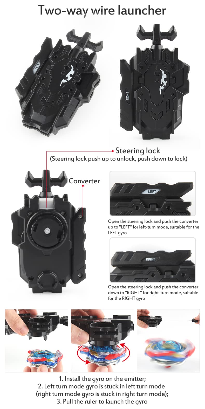 FGFXL Battling Top foam pads protect tops during transport and storage.