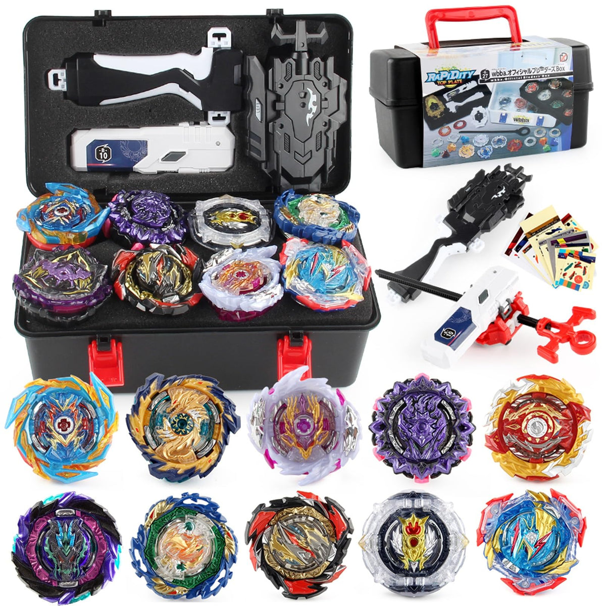 FGFXL Battling Top storage box keeps tops organized and protected during travel.