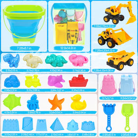 FHOZGECY mesh bag keeps beach toys organized and dry after use.