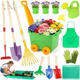 FHOZGECY kids wheelbarrow for outdoor play and easy transport of soil