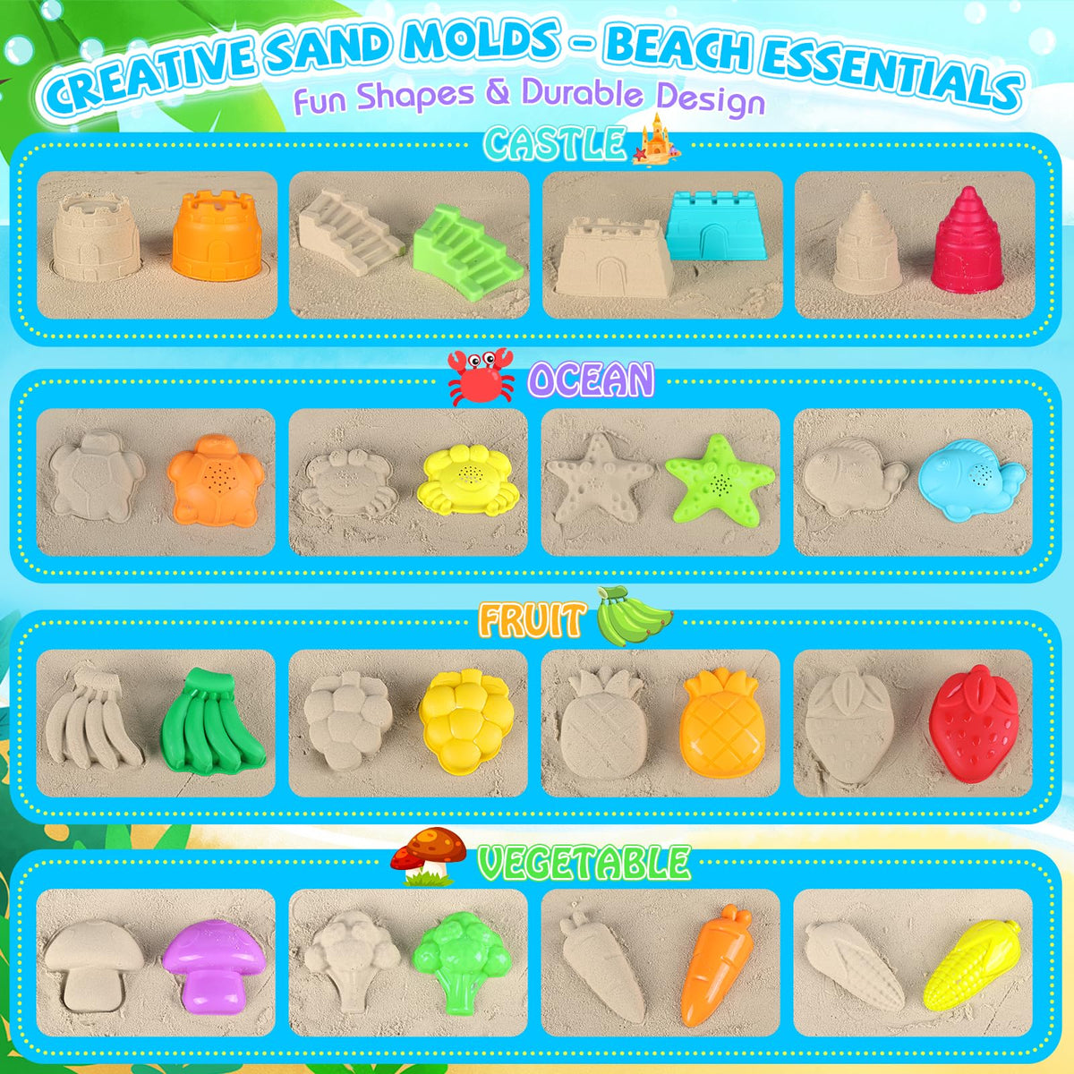 FHOZGECY mesh bag speeds sand drying and keeps gear organized.