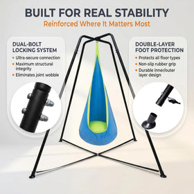 Fhroiny compatible with sensory swings expands indoor-outdoor setup options
