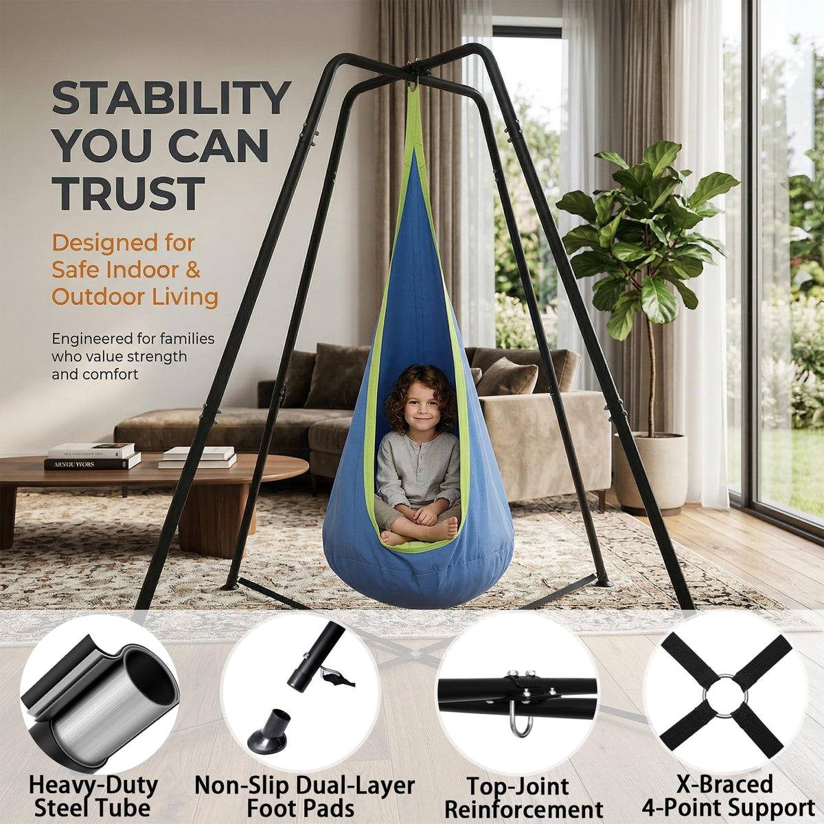 Fhroiny easy one-person assembly speeds up setup