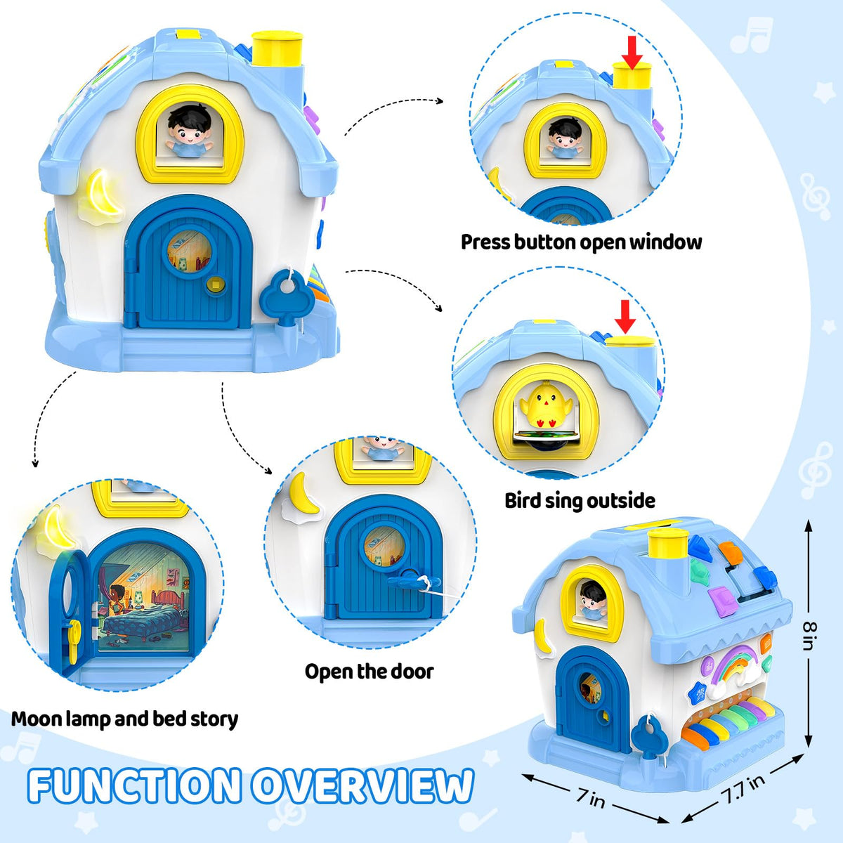 Fidecexv Busy House alphabet sounds teach name-recognition with animal cues.