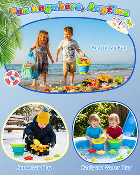 Fiderix beach toy set shovels with ergonomic grips for comfortable scooping and digging.