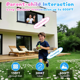 FieGsom Kids Video Walkie Talkie camera lens close-up captures moments.