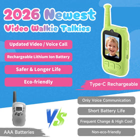 FieGsom Kids Video Walkie Talkie in-hand ergonomic design for small hands.