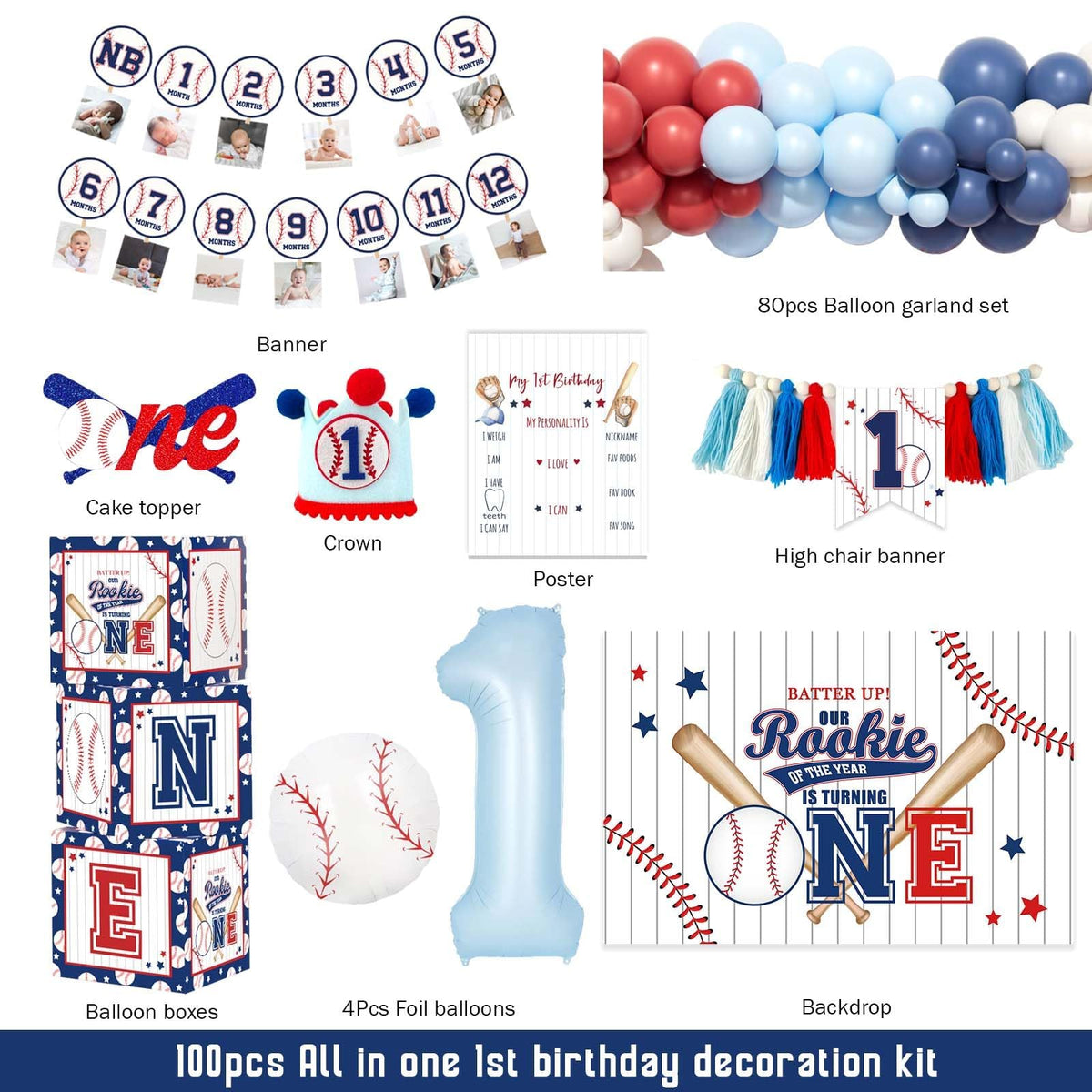 Fiesec balloon garland arc adds festive color and stadium vibe to the party.