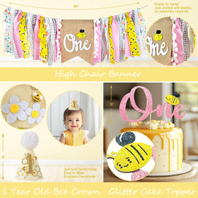 Fiesec First Bee Day cake topper enhances cake moments and photos