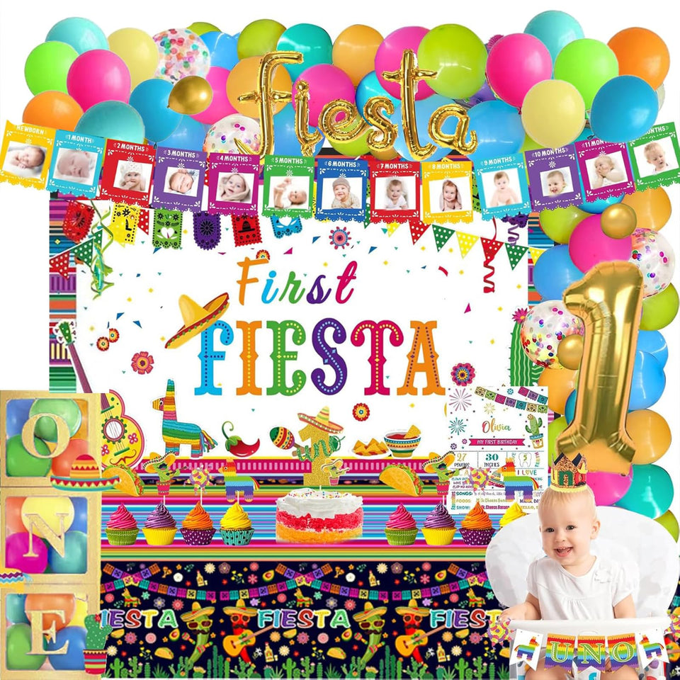 Fiesec first fiesta backdrop for memorable birthday photos