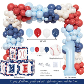 Fiesec number 1 foil balloon highlights the milestone with eye-catching shine.