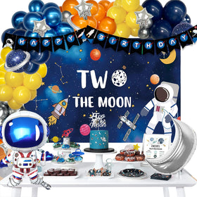 Fiesec Two the Moon banner introduces the theme to guests