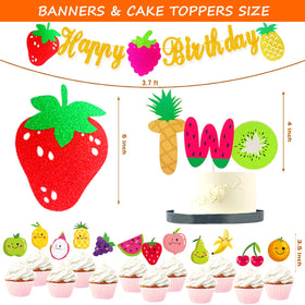 Fiesec Twotti Fruity cake topper dresses up the dessert display