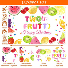 Fiesec Twotti Fruity fruit cutouts enrich themed table decor