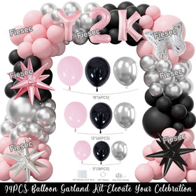 Fiesec Y2K heart backdrop for bold dessert and photo displays