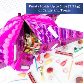 Fiesta Wraps 5-cone pinata ready for candy-filled celebration games.