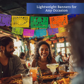 Fiesta Wraps papel picado designs suit Dia de Muertos celebrations