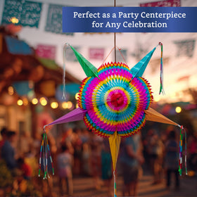 Fiesta Wraps day-of-the-decor pinata for vibrant party ambiance.