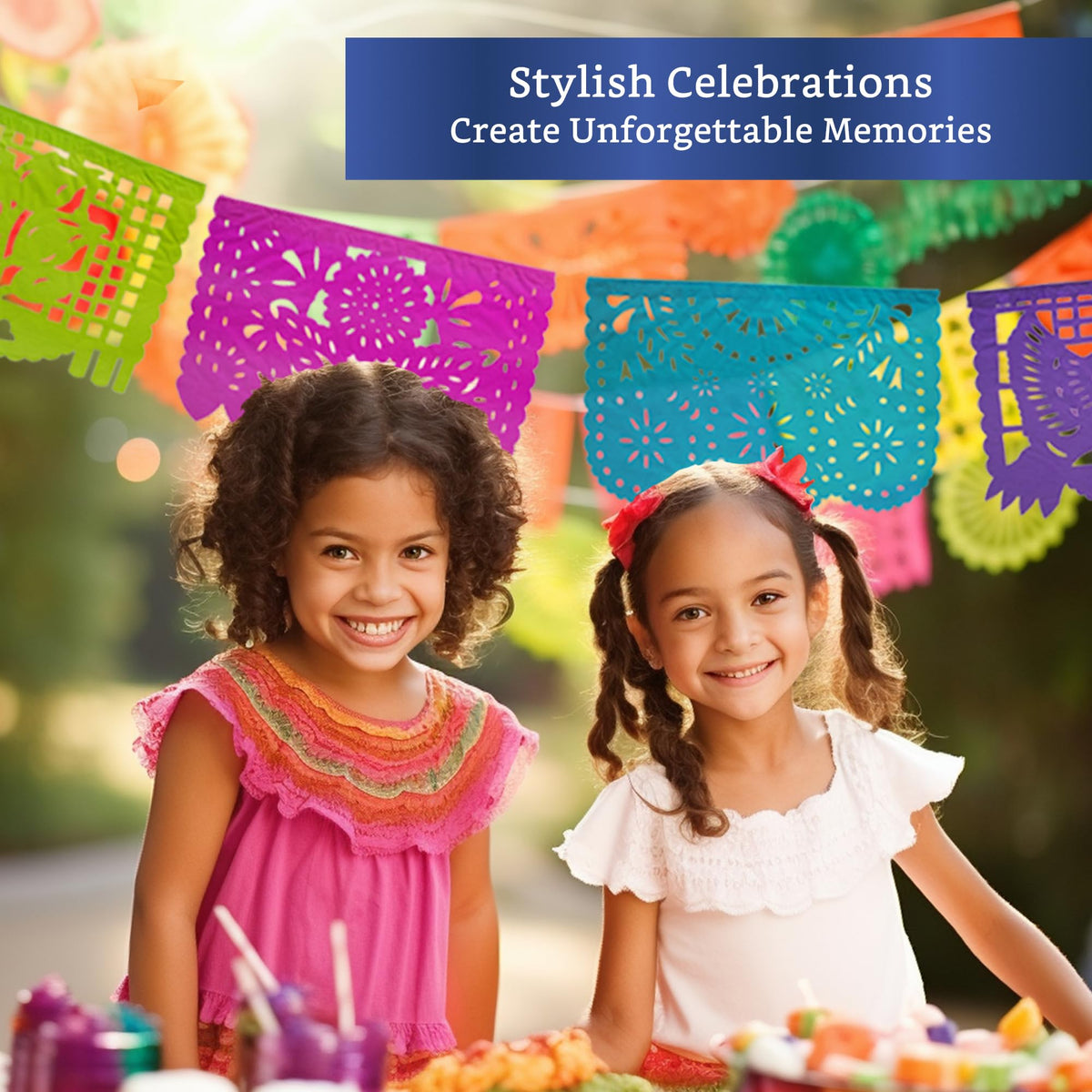 Fiesta Wraps lightweight decor ready to hang at events