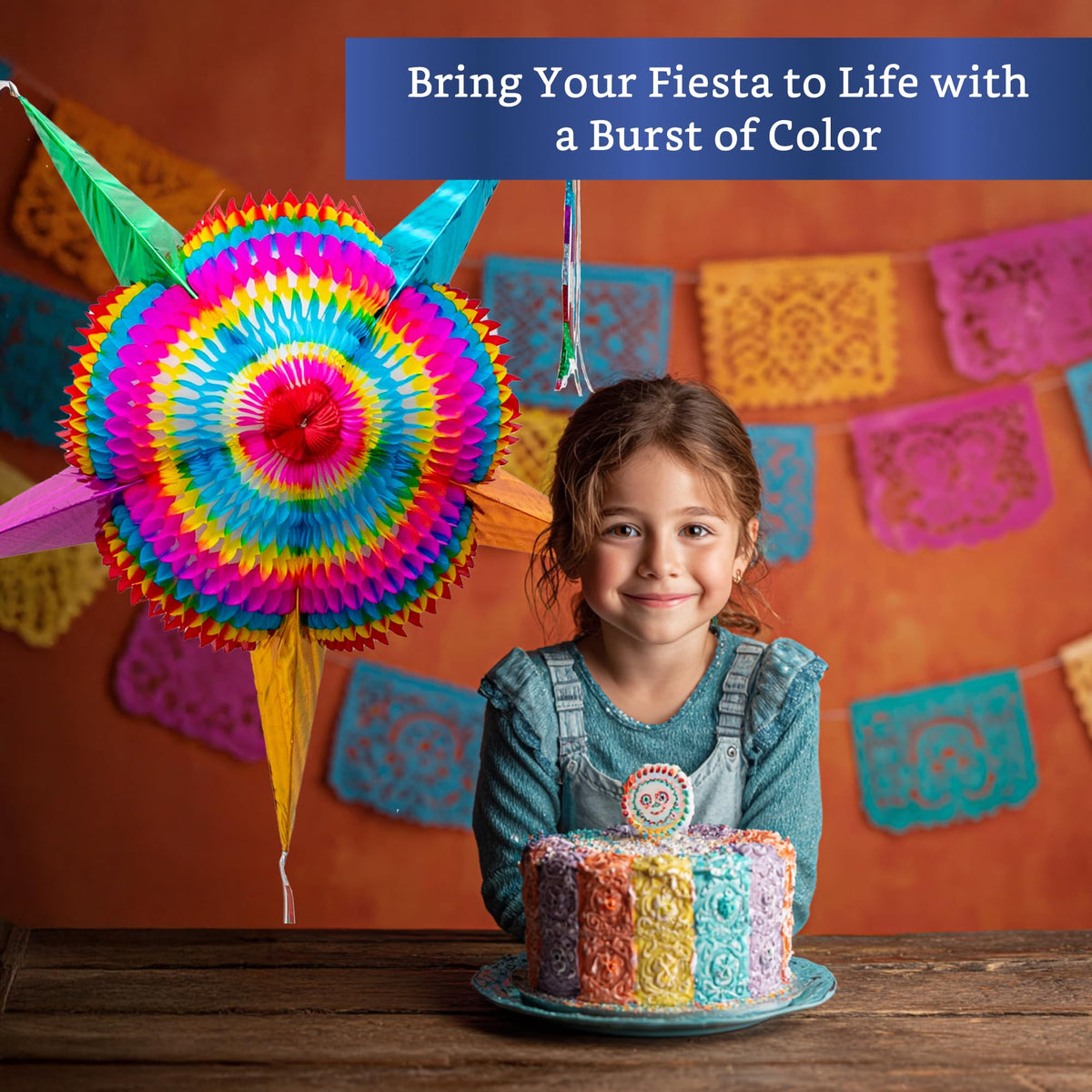 Fiesta Wraps secure hanging cord for safe party games.