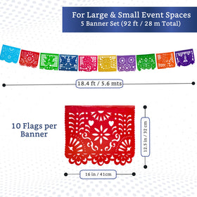 Bright, UV-protected flags resist sun fade for daylong summer parties